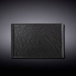 Тарелка прямоугольная Wilmax Slatestone Black 19,5х14,5 см (WL-661108/A)