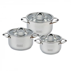 Набір каструль Lessner 3 шт. з кришками (55877-set6)