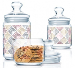 Набір банок Luminarc Alto Rubis (0,5 л, 0,75 л, 1 л) 3 пр. (P2043)