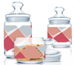 Набір банок Luminarc Carron Night (0,5 л, 0,75 л, 1 л) 3 пр. (P0340)