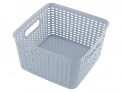 Корзина пластиковая квадратная Florina blue 21,5х21,5х11,8 см (4K4787)