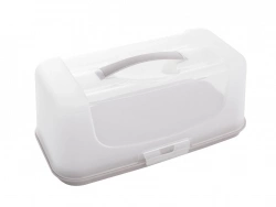 Тортовница с крышкой прямоугольная Florina 33,4 см gray (4P5407)