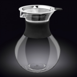 Декантер для кави з металевим фільтром та силіконовим обхватним тримачем Wilmax Thermo 950 мл (WL-888854/A)