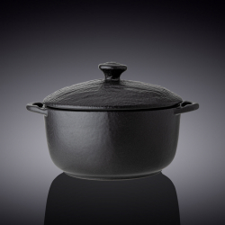 Горшок для запекания с крышкой Wilmax Slatestone Black 18х11 см, 600 мл (WL-661140/A)