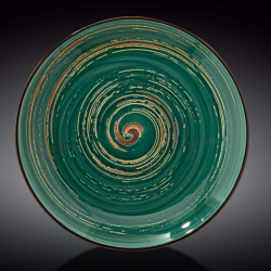 Тарелка круглая Wilmax Spiral Green 28 см (WL-669516/A)