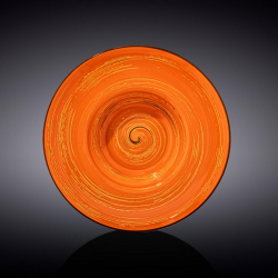 Тарелка глубокая Wilmax Spiral Orange 20 см, 800 мл (WL-669322/A)