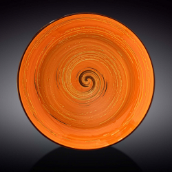 Тарелка глубокая Wilmax Spiral Orange 25,5 см, 350 мл (WL-669327/A)