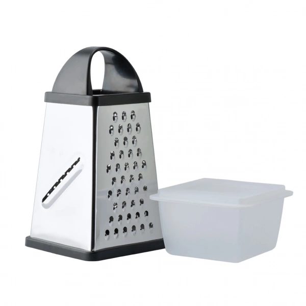 Тертка з корозійностійкої сталі з контейнером Lessner 4 грані (10062) фото 13 Тертка з корозійностійкої сталі з контейнером Lessner 4 грані (10062) фото 13