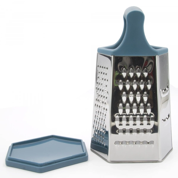 Терка Lessner Sky Blue 6 граней з пластиковою ручкою (10097) фото 2