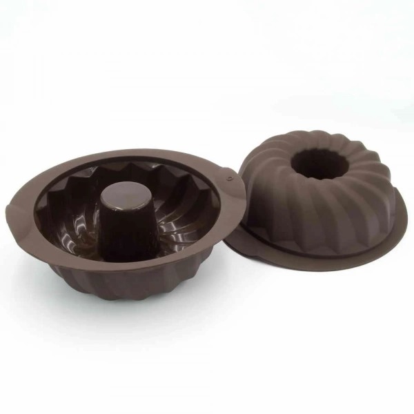 Форма для випічки кексу Lessner Chef Choco кругла силікон 23х8см (10242) фото 3