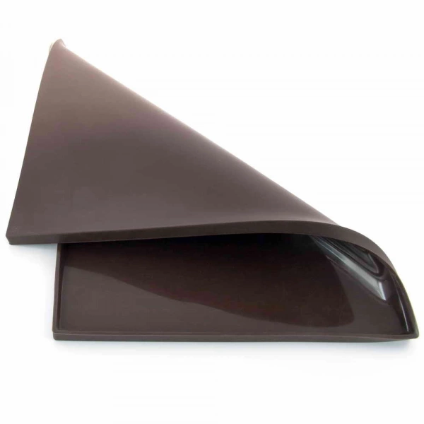 Килимок з бортом для випікання бісквіту/рулету Lessner Chef Choco квадрат силікон 37х26х1см (10247) фото 3