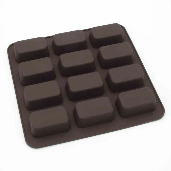 Форма для випікання Lessner Chef Choco квадратна силікон на 12шт. 25х25х3см (10251) фото 2 Форма для випікання Lessner Chef Choco квадратна силікон на 12шт. 25х25х3см (10251) фото 2