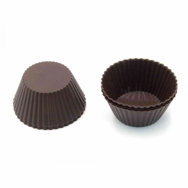 Набір форм для випічки мафінів Lessner Chef Choco кругла силікон на 6 шт d=7см (10254) фото 2