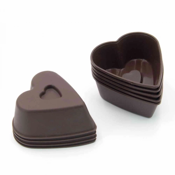 Набір форм для випічки мафінів фігурних Lessner Chef Choco силікон на 9шт d=7см (10255) фото 2