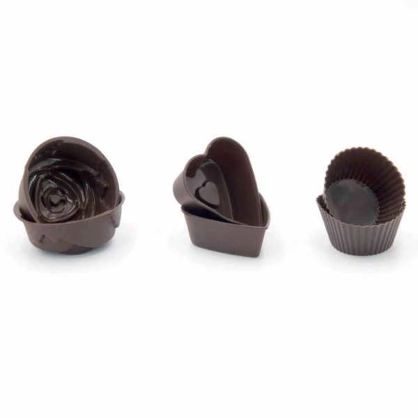 Набір форм для випічки мафінів фігурних Lessner Chef Choco силікон на 6шт (10274) фото 3