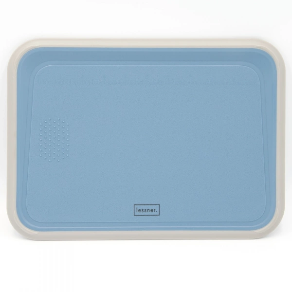 Дошка кухонна Lessner Sky Blue  прямокутна пластик з силіконом 33х23,5х1,2см (10313) фото 2
