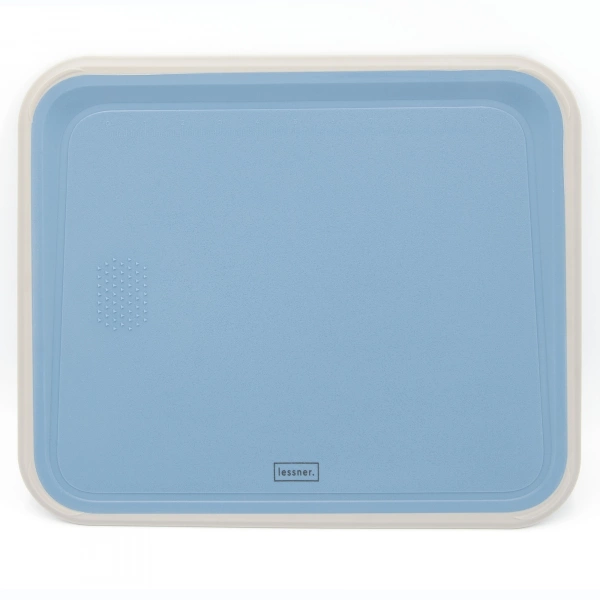 Дошка кухонна Lessner Sky Blue прямокутна пластик з силіконом 38,3х33х1,2см (10314) фото 2