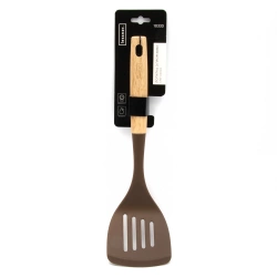 Лопатка Lessner Chef Choco з прорізями силікон з деревяною ручкою 35,5см (10333)