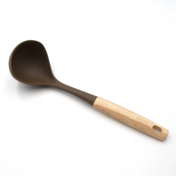 Ополоник Lessner Chef Choco силікон з деревяною ручкою 33см (10336) фото 2