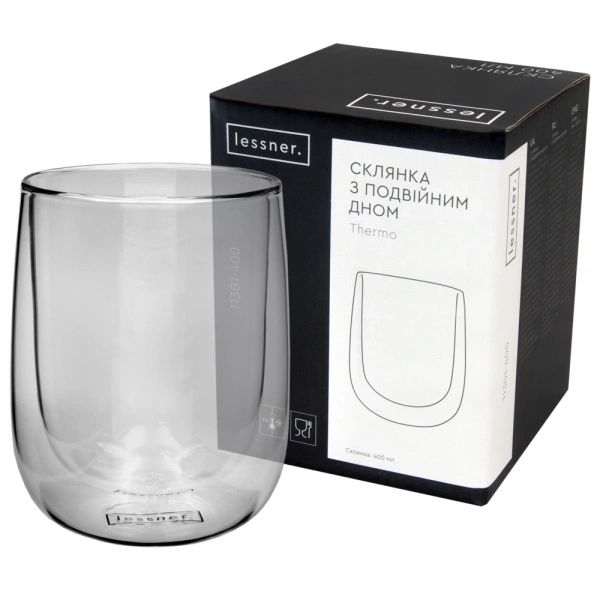 Стакан с двойным дном Lessner Thermo 400 мл (11301-400) фото 4