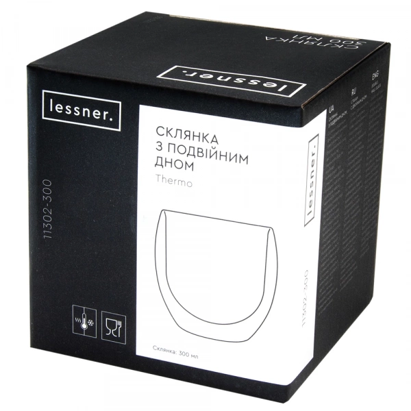 Склянка з подвійним дном Lessner Thermo 300 мл (11302-300) фото 5