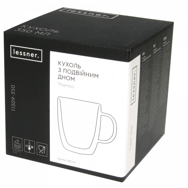 Кухоль з подвійним дном Lessner Thermo 350мл (11309-350) фото 2