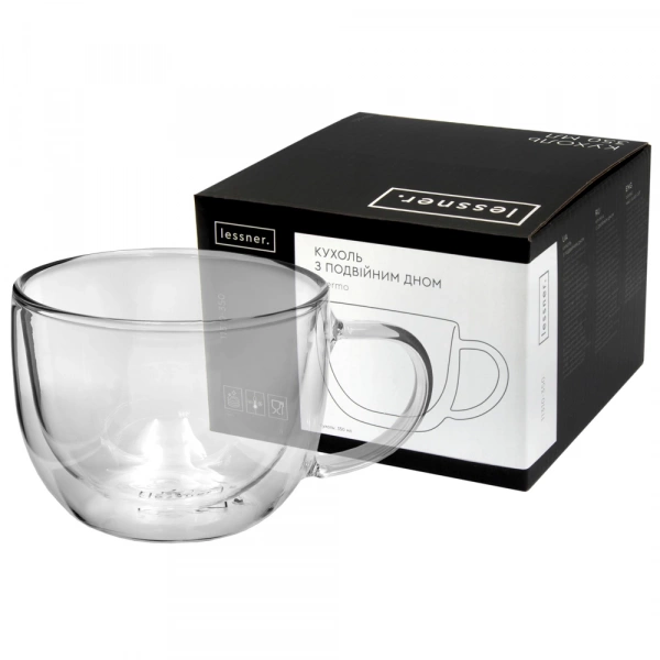 Кухоль з подвійним дном Lessner Thermo 350мл (11310-350) фото 3