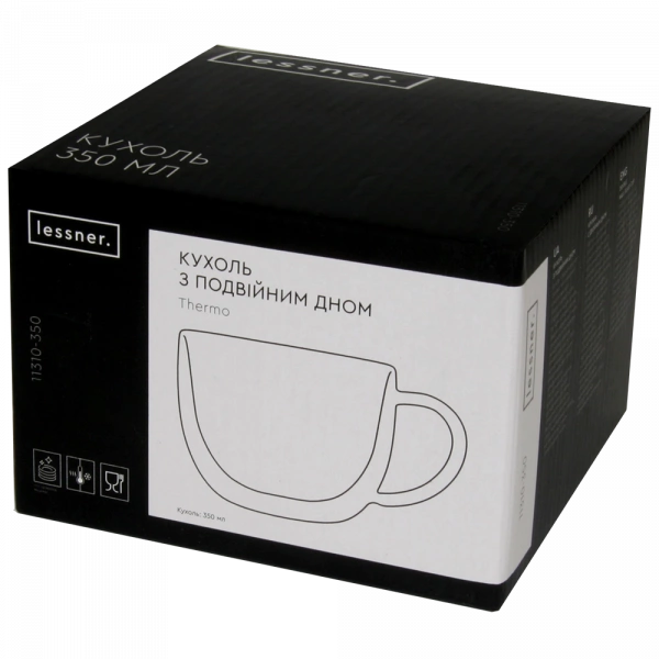 Кухоль з подвійним дном Lessner Thermo 350мл (11310-350) фото 2