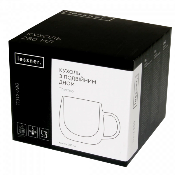 Кухоль з подвійним дном Lessner Thermo 280мл (11312-280) фото 2