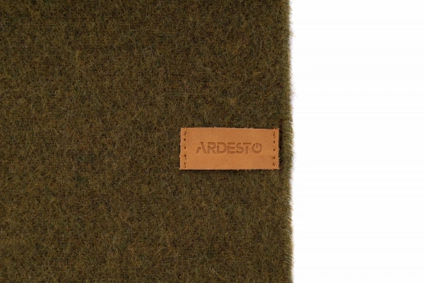 Плед Ardesto Leonardo Doubleface хакі-шоколад 140х200см, 100% вовна (ART0402LD) фото 12
