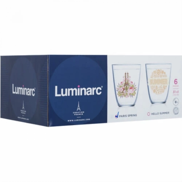 Набір склянок високих 310мл-6шт Luminarc Neo Paris Spring.Е (P5534) фото 2