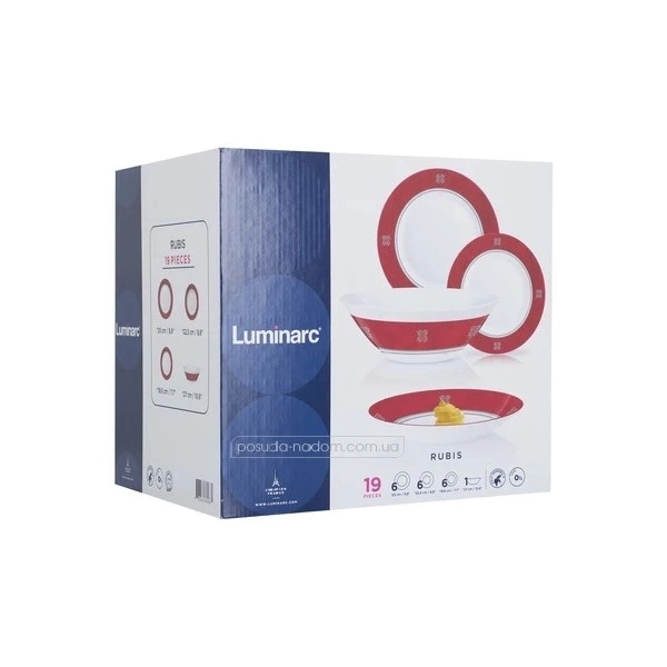 Сервіз столовий Luminarc Rubis - 19пр (N4492) фото 2