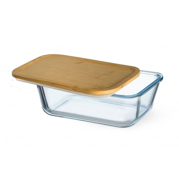 Ємнiсть прямокутна з бамбуковою кришкою Simax 185x132x67мм.Color (s7626/LB) фото 2