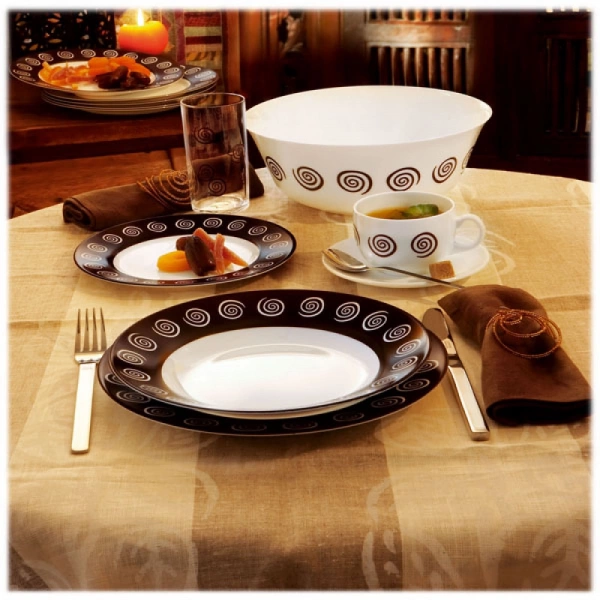 Сервіз столовий на 19 предметів Luminarc Sirocco Brown.E (N4867) фото 2