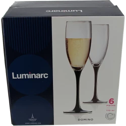 Набір келихів для шампанського Luminarc Domino 170 мл 6 шт. (H8167)
