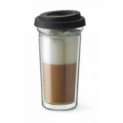Склянка з подвійним дном з кришкою Simax Coffee To Go 400 мл (s2102/CTG)