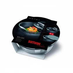 Каструля з двома кришками Simax Exclusive 2,5 л (s6926/6936/L)