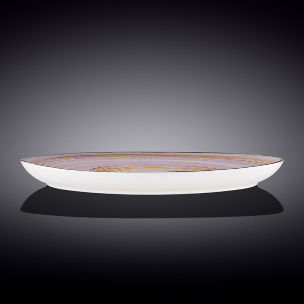 Блюдо камінь Wilmax Spiral Lavander 33х24,5 см (WL-669742/A) фото 2