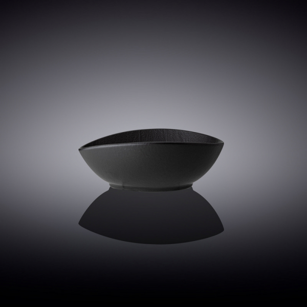 Блюдо овальное глубокое Wilmax Slatestone Black 8х6х3 см (WL-661117/A) фото 2