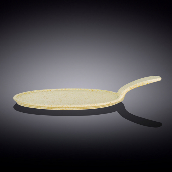 Блюдо кругле для подачі з ручкою Wilmax Sandstone 30,5х21,5 см (WL-661337/A) фото 2