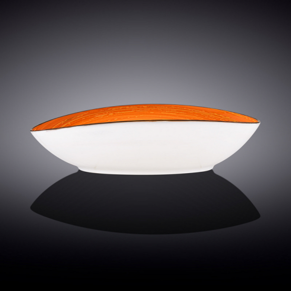 Блюдо овальное глубокое Wilmax Spiral Orange 25х16,5х6 см (WL-669340/A) фото 2