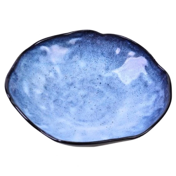 Миска Покутська Кераміка Росохан Широка синя 1,5л (R020305) фото 2