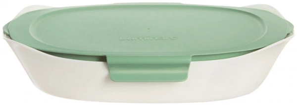 Форма для запікання прямокутна Luminarc Smart Cuisine з пластиковою кришкою 34×25 см (V5944) фото 2