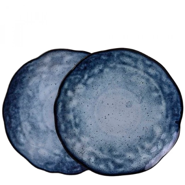 Тарелка обеденная Покутская Керамика Росохан синяя 30см (R030305) фото 2