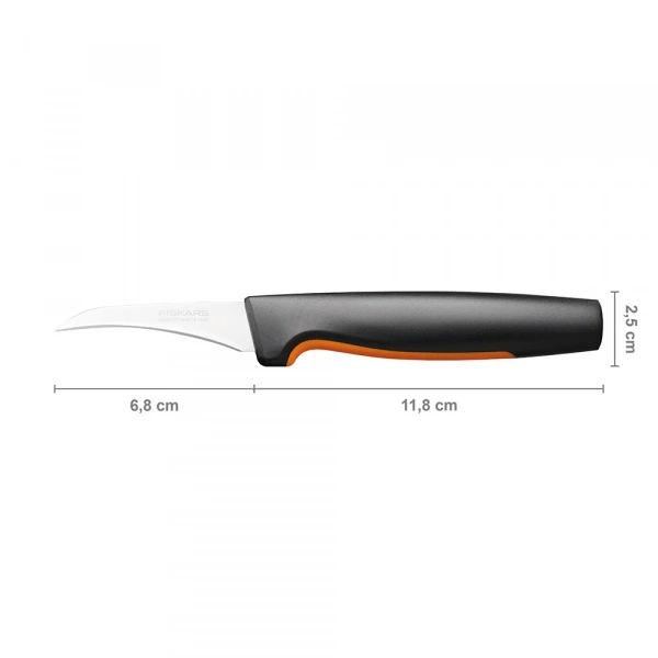 Кухонный нож для овощей изогнутый Fiskars Functional Form, 6,8см (1057545) фото 2