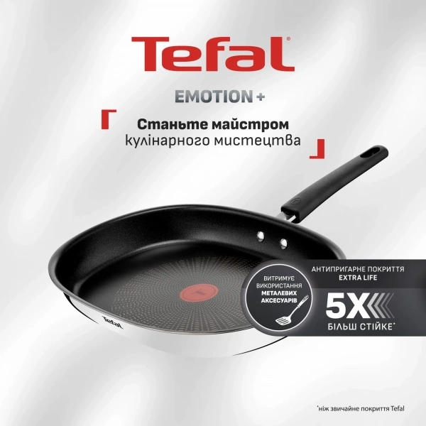 Сковорода для рыбы Tefal Emotion  36×26см (E3321255) фото 2