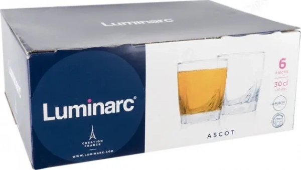 Набір склянок низьких Luminarc Ascot 300 мл 6 шт (N0757) фото 2