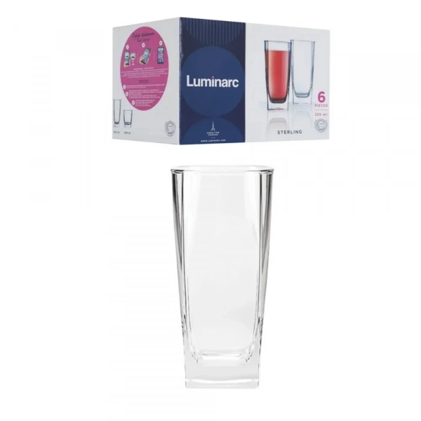 Набір склянок високих Luminarc Sterling 330 мл 6 шт (N0769) фото 2