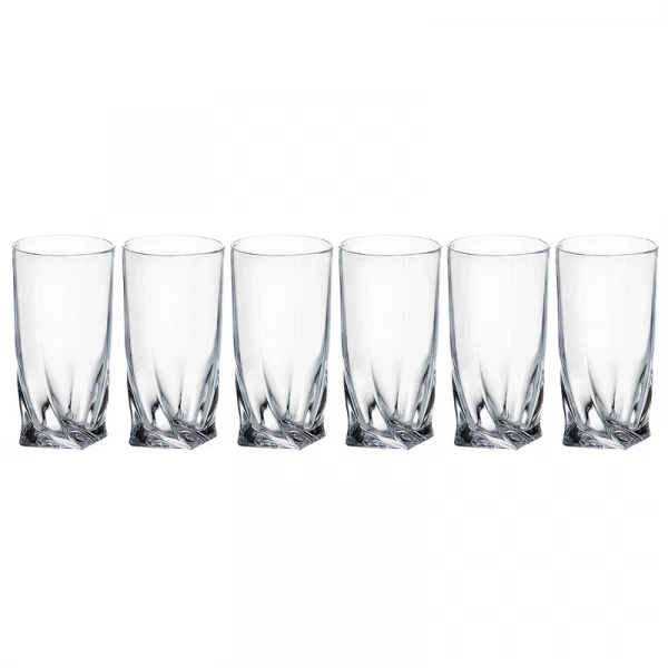Набор стаканов для воды Bohemia Quadro 350 мл 6 шт. (B2K936-99A44) фото 5
