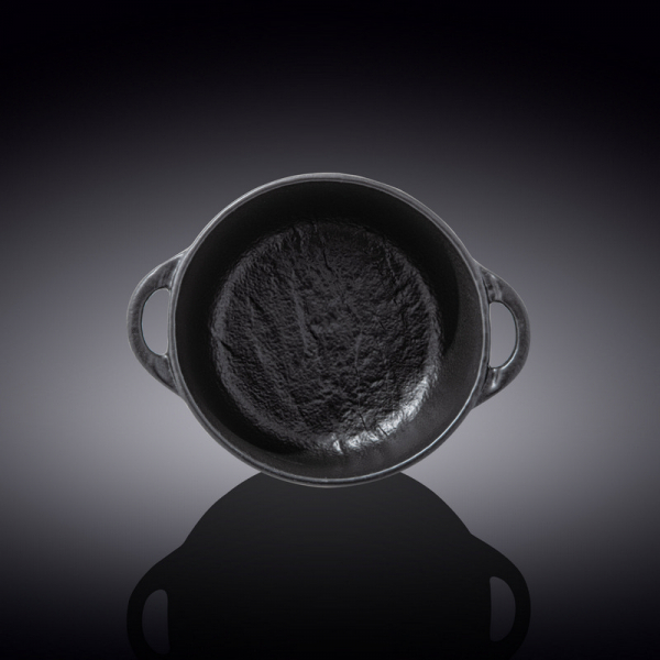 Горщик для запікання з кришкою Wilmax Slatestone Black 18х11 см, 600 мл (WL-661140/A) фото 3